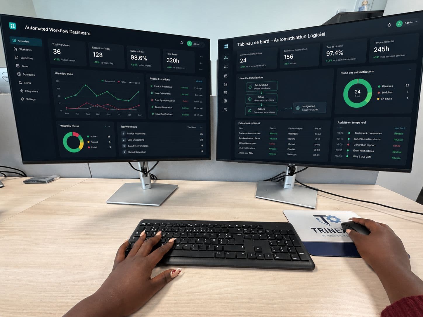 Gain de temps massif par l'automatisation